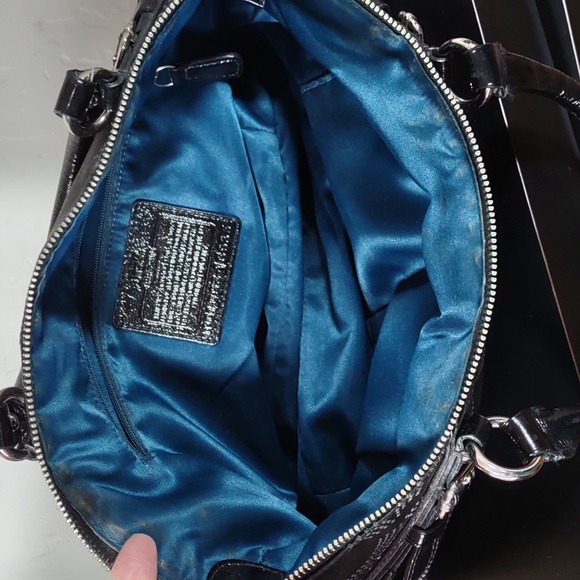 Coach "Madison" Optic Jaquard Satchel/Shoulder Bag - Picture 8 of 13